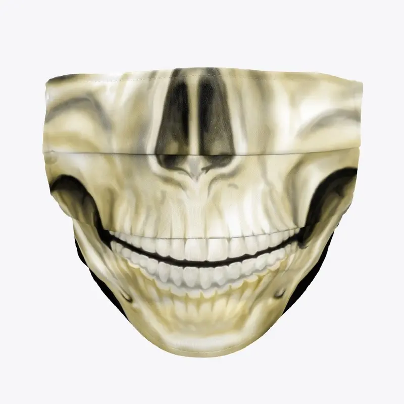 Skull cloth face mask