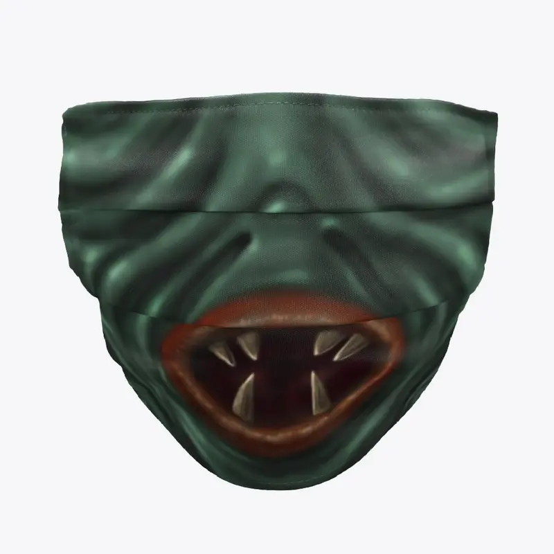 Alien Vampire cloth face mask